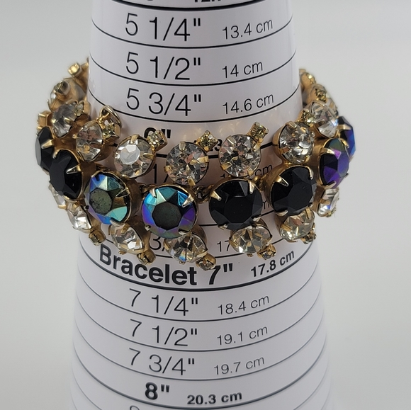 Vtg Hobe rhinestone bracelet - Picture 9 of 10